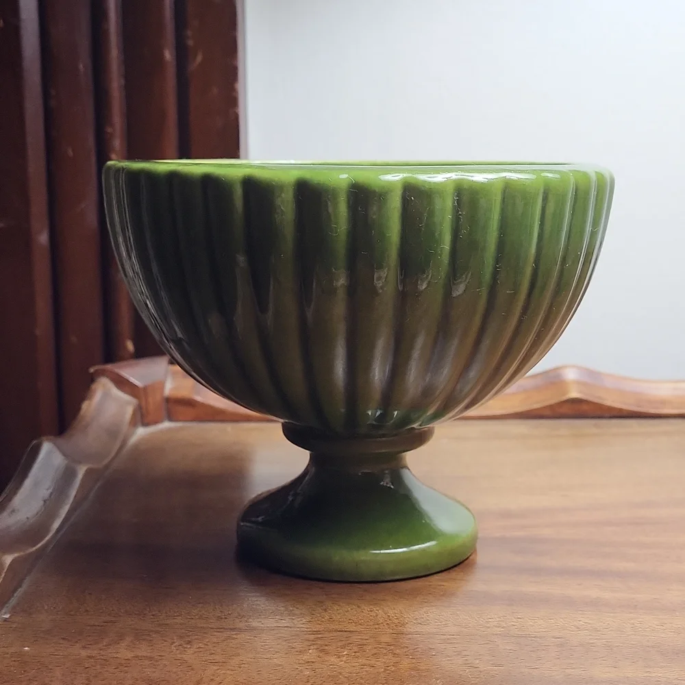 Ceramic Glazed Pedastal Planter - Picture 2 of 6